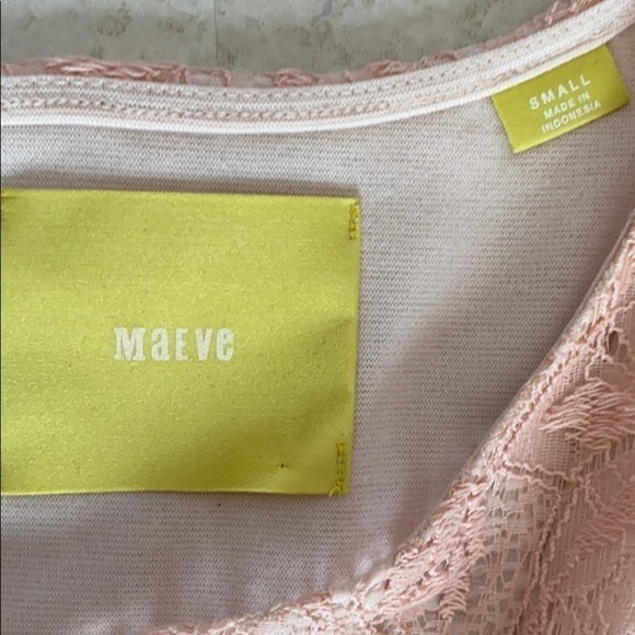 𝅺ANTHROPOLOGIE Maeve Dress Size Small Dusty Pink Lace Lined Dress With p… - Picture 11 of 16